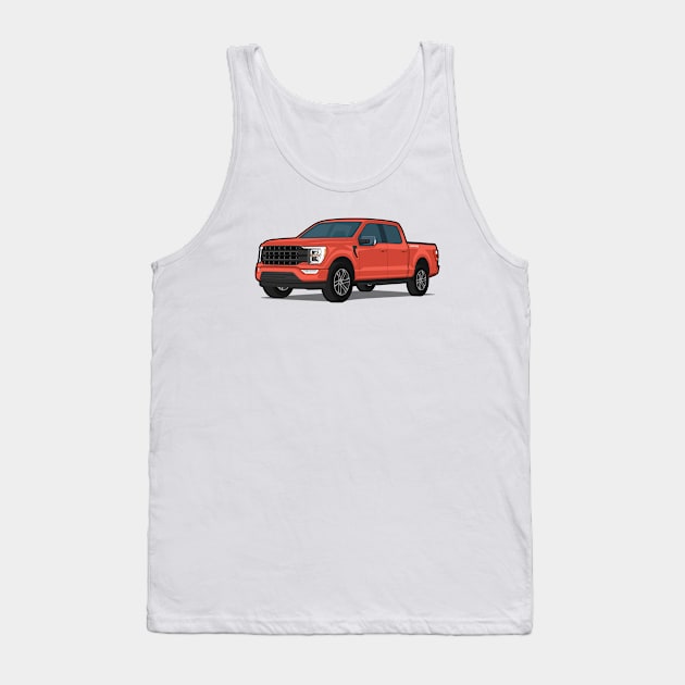 Car truck off road f-150 orange Tank Top by creative.z